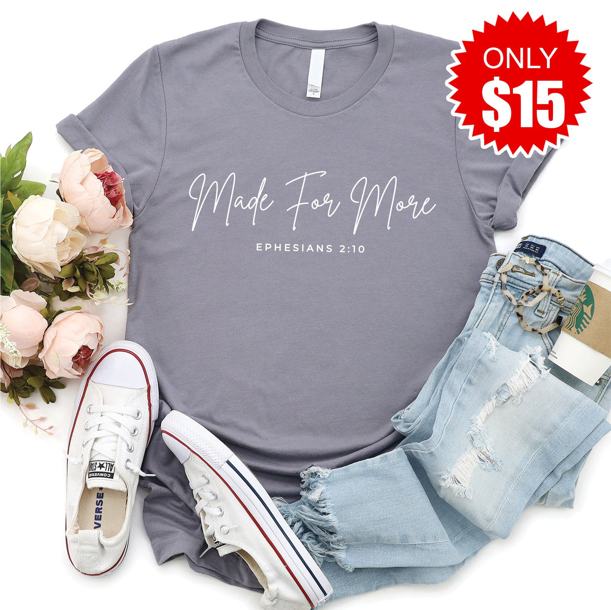 Made for More Tee - Heather Storm - 15 product image 1