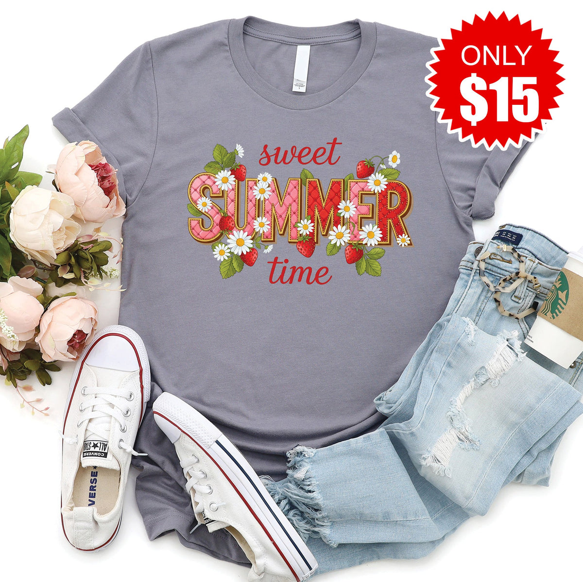 Sweet Summer Time Tee - Heather Storm - 15 product image 1