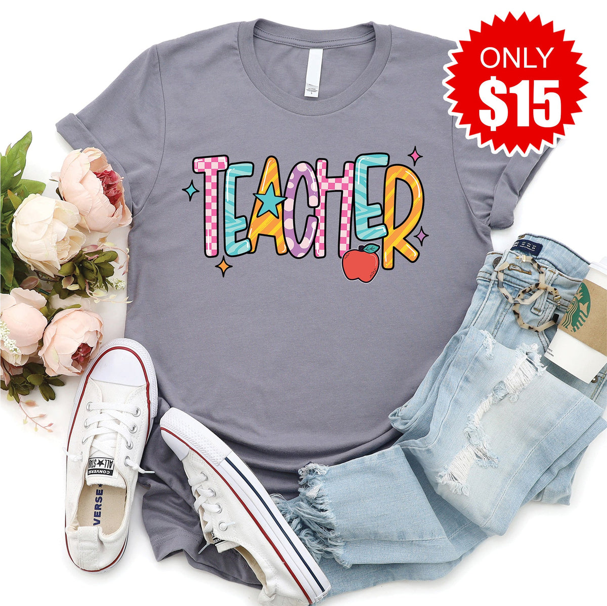 Teacher Tee - Heather Storm - 15 product image 1
