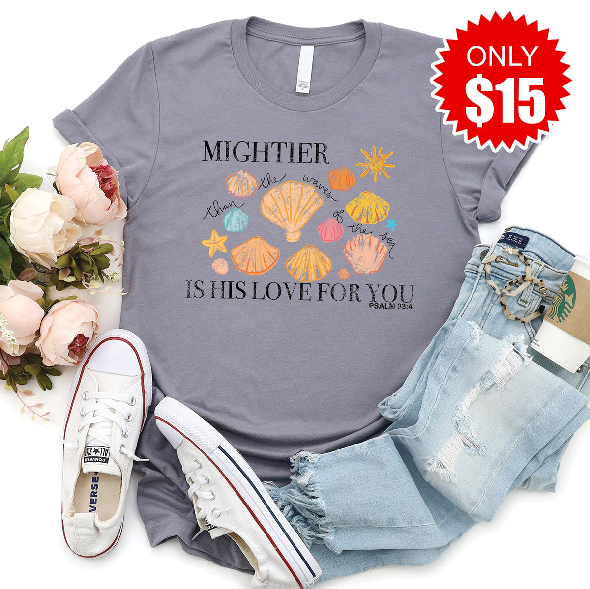 Mightier Tee - Heather Storm - 15 product image 1