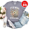 It Is Well Tee - Heather Storm - 15 product image 1