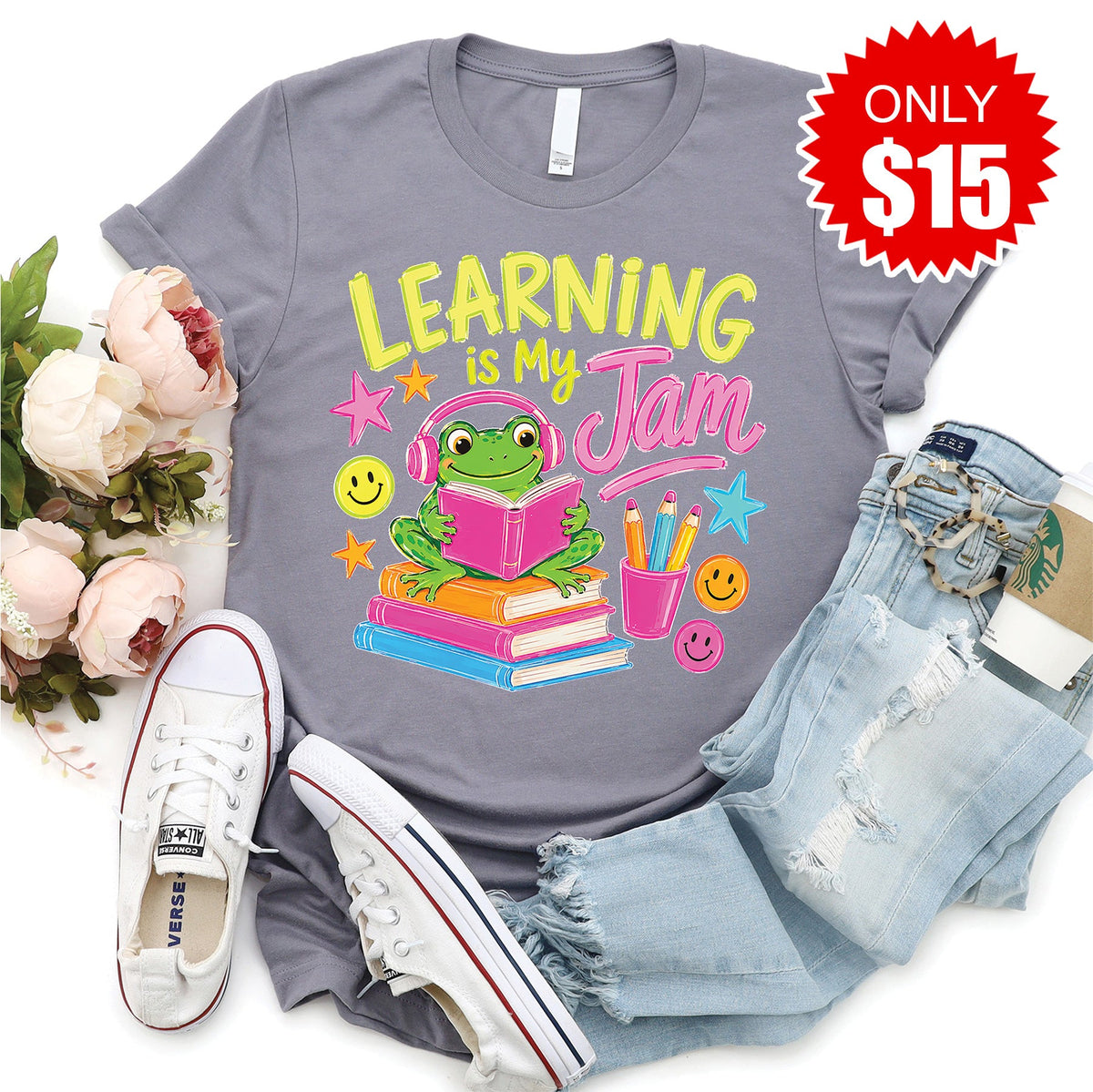 Learning Is My Jam Tee - Heather Storm - 15 product image 1