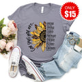 God Says Sunflower Tee - Heather Storm - 15 product image 1