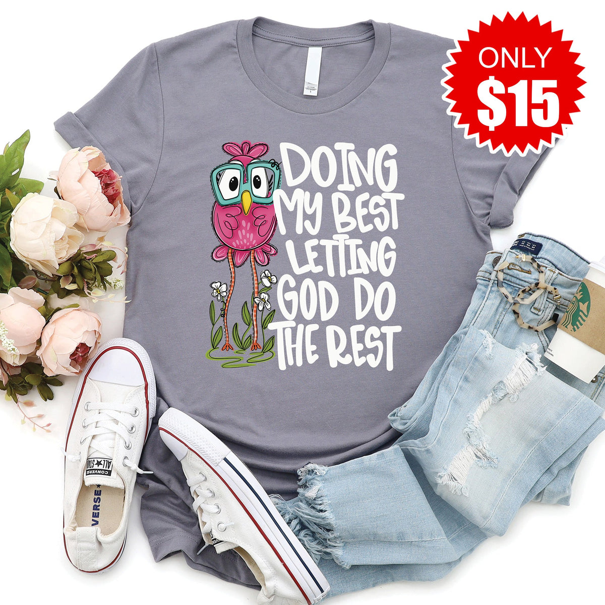 Doing My Best Tee - Heather Storm - 15 product image 1