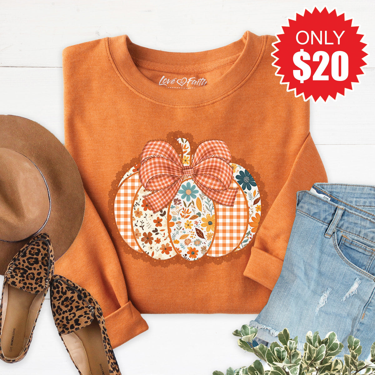 Pumpkin Sweatshirt - Heather Autumn - 20 product image 1