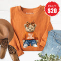 Fall For Jesus Teddy Bear Sweatshirt - Heather Autumn - 20 product image 1