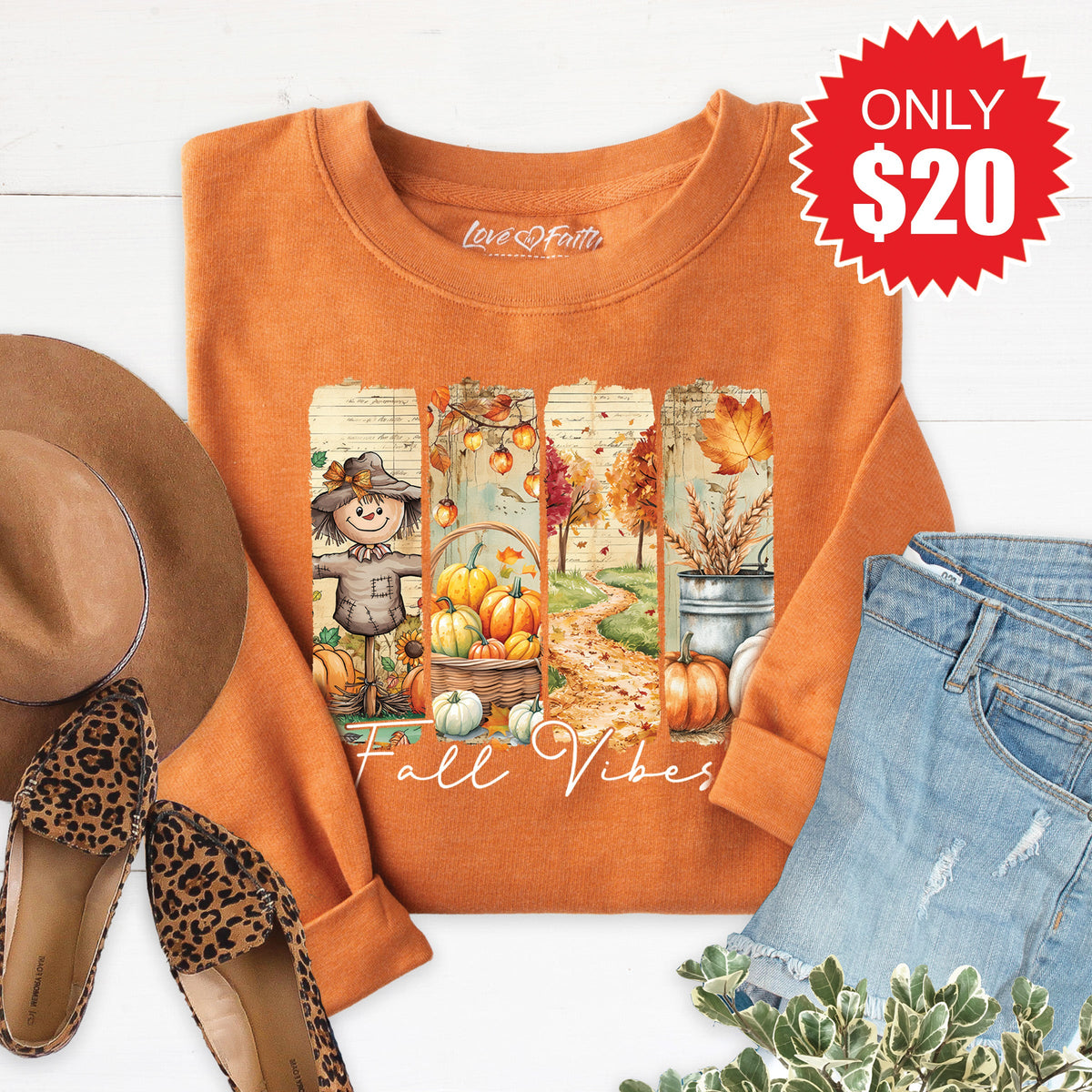 Fall Vibes Sweatshirt - Heather Autumn - 20 product image 1