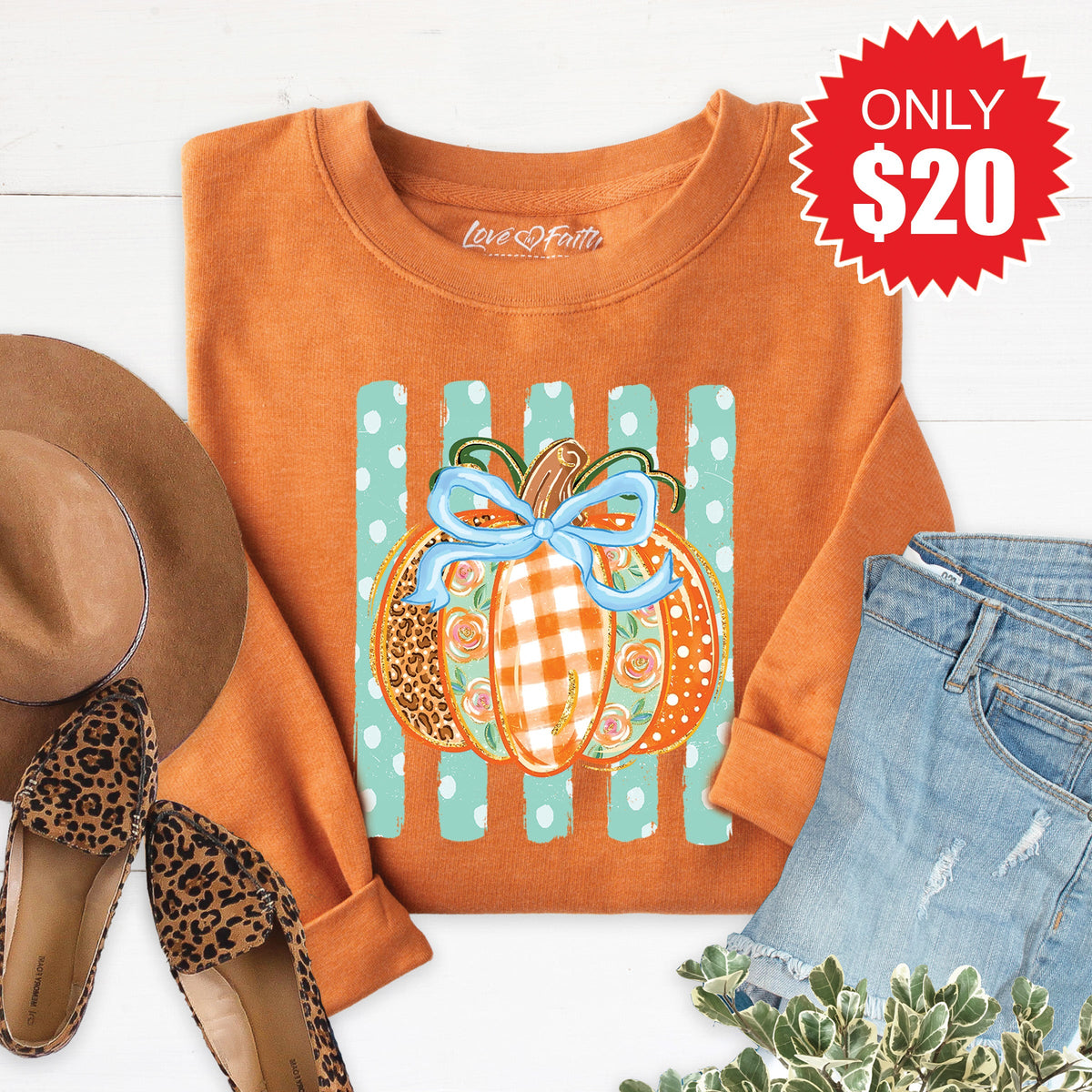 Pumpkin Sweatshirt - Heather Autumn - 20 product image 1