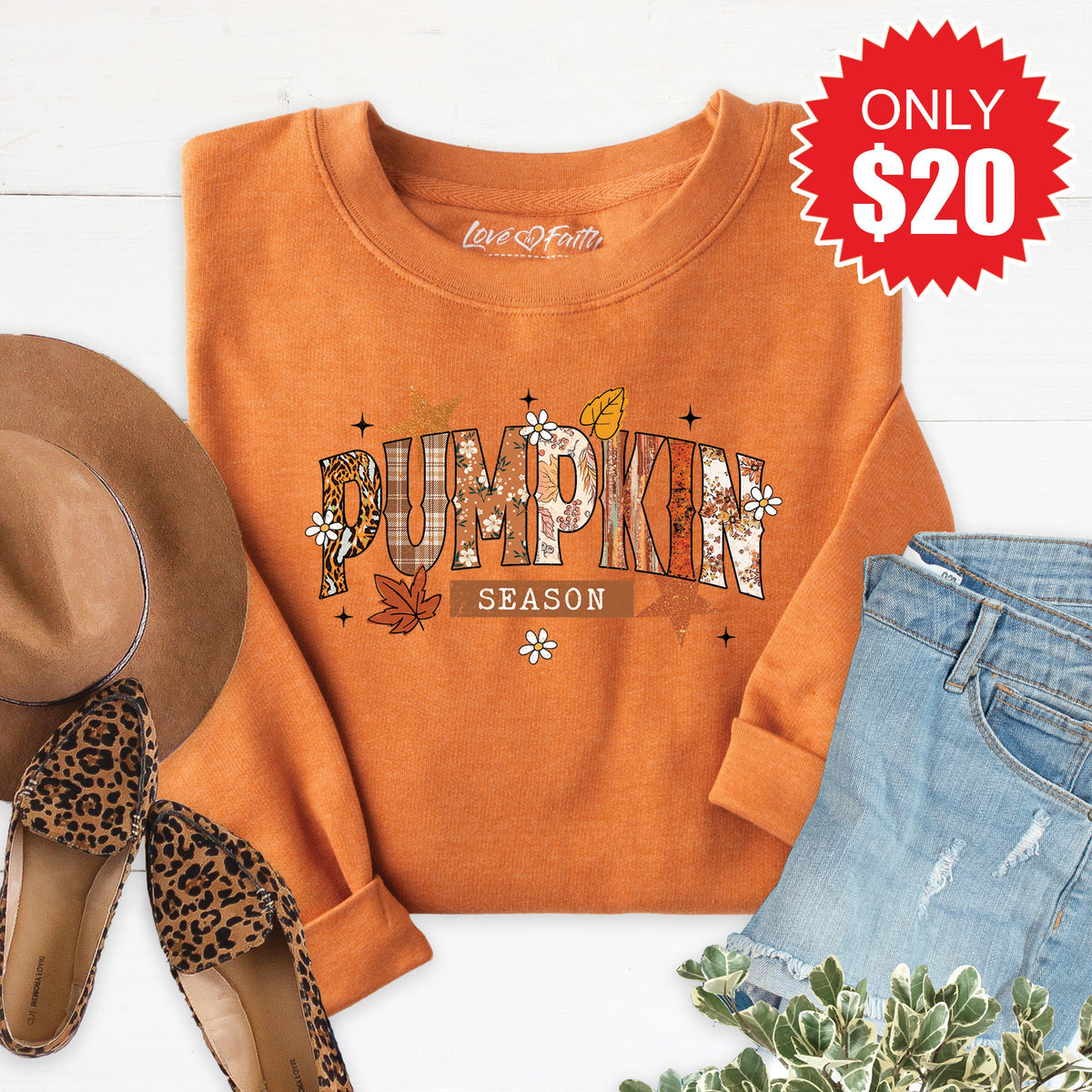 Pumpkin Season Sweatshirt - Heather Autumn - 20 product image 1
