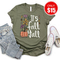 It’s Fall Y’all Tee - Heather Olive - 15