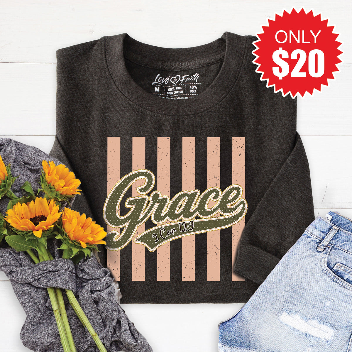 Grace Sweatshirt - Heather Charcoal - 20 product image 1