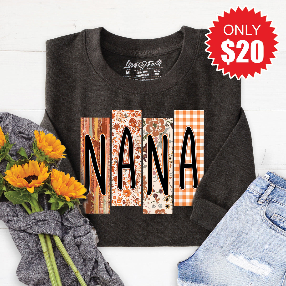 Nana Sweatshirt - Heather Charcoal - 20 product image 1