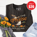 I Will Praise Him Sweatshirt - Heather Charcoal - 20 product image 1