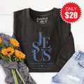 Jesus Sweatshirt - Heather Charcoal - 20 product image 1