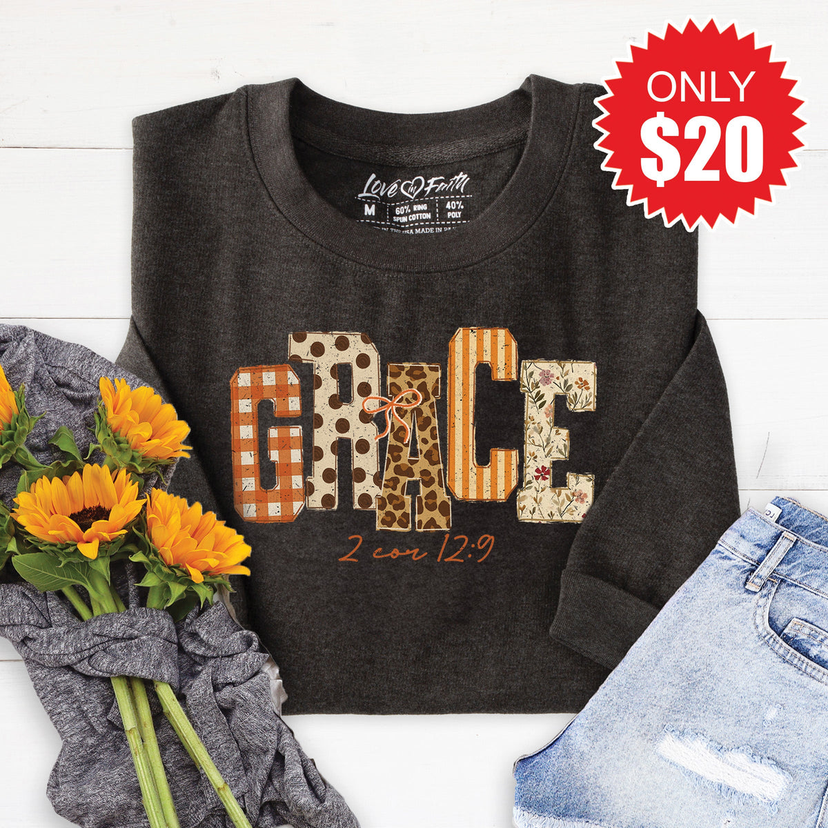 Grace Sweatshirt - Heather Charcoal - 20 product image 1