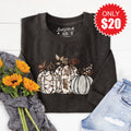 Pumpkin Trio Sweatshirt - Heather Charcoal - 20 product image 1