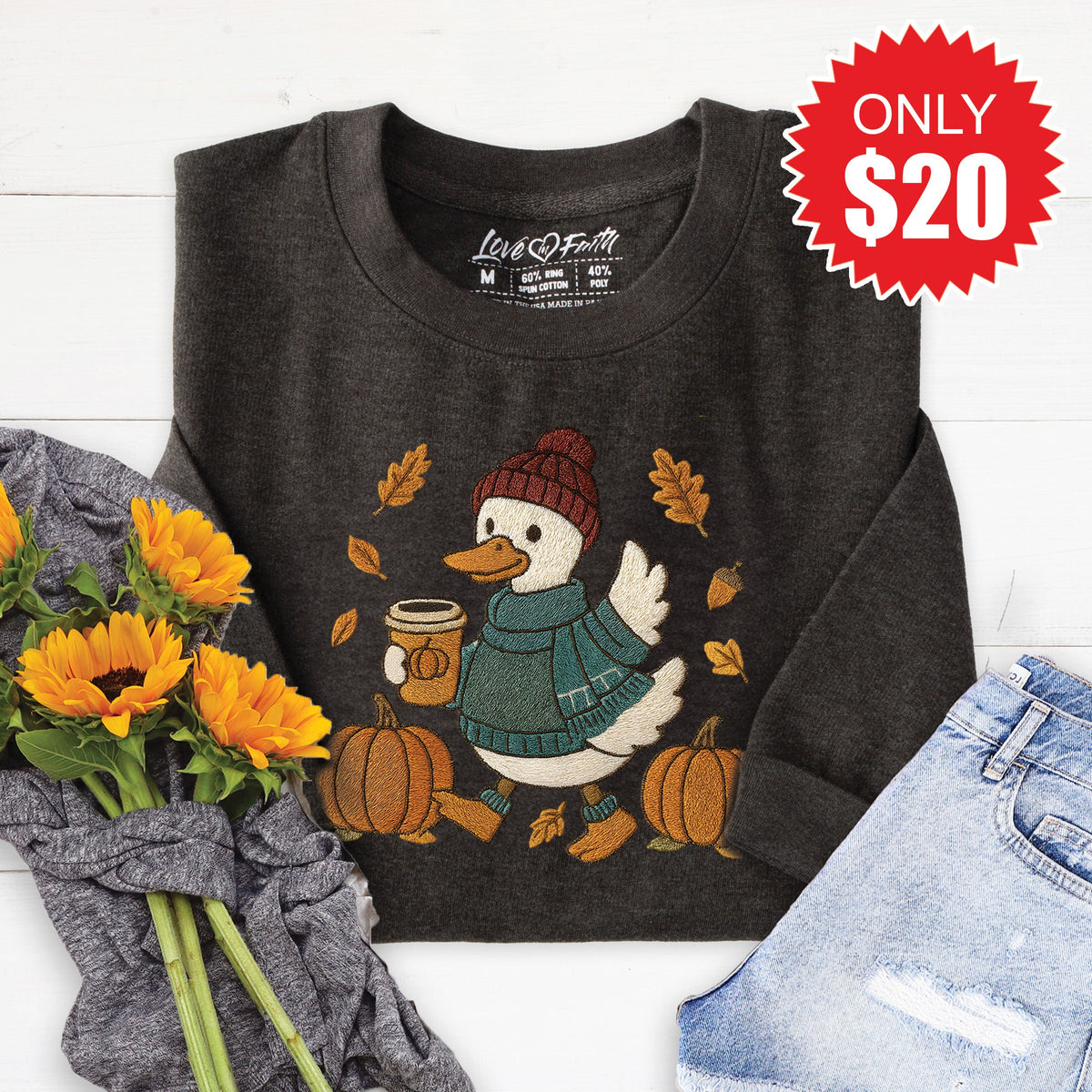 Bruh Its Fall Sweatshirt - Heather Charcoal - 20 product image 1