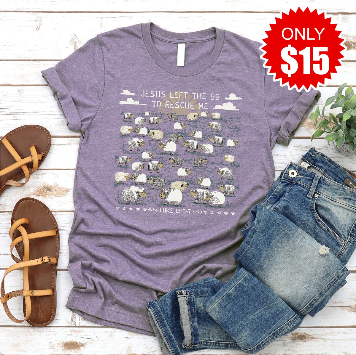 The 99 Tee - Heather Deep Purple - 15 product image 1