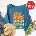 His Mercies Are New Sweatshirt - Heather Deep Teal - 20 product image 1