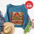 Autumn Hallelujah Sweatshirt - Heather Deep Teal - 20 product image 1