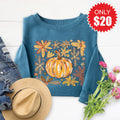 Pumpkin Sweatshirt - Heather Deep Teal - 20 product image 1
