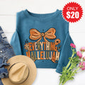 Everything Hallelujah Sweatshirt - Heather Deep Teal - 20 product image 1