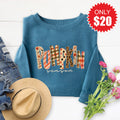 Pumpkin Season Sweatshirt - Heather Deep Teal - 20 product image 1