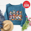 Cozy Goose Sweatshirt - Heather Deep Teal - 20 product image 1