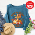Give Thanks Sweatshirt - Heather Deep Teal - 20 product image 1