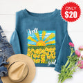 It Is Well Sweatshirt - Heather Deep Teal - 20 product image 1