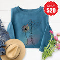 Just Breathe Sweatshirt - Heather Deep Teal - 20 product image 1