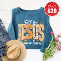 Fall For Jesus Sweatshirt - Heather Deep Teal - 20 product image 1
