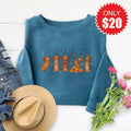 Fall Dachshund Sweatshirt - Heather Deep Teal - 20 product image 1