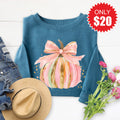 Pink Pumpkin Sweatshirt - Heather Deep Teal - 20 product image 1