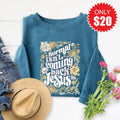 Normal Isn't Coming Back Sweatshirt - Heather Deep Teal - 20 product image 1