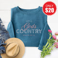 God's Country Sweatshirt - Heather Deep Teal - 20 product image 1
