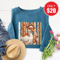 Fall Goose Sweatshirt - Heather Deep Teal - 20 product image 1