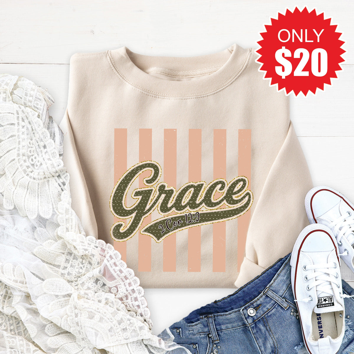 Grace Sweatshirt - Heather Dust - 20 product image 1