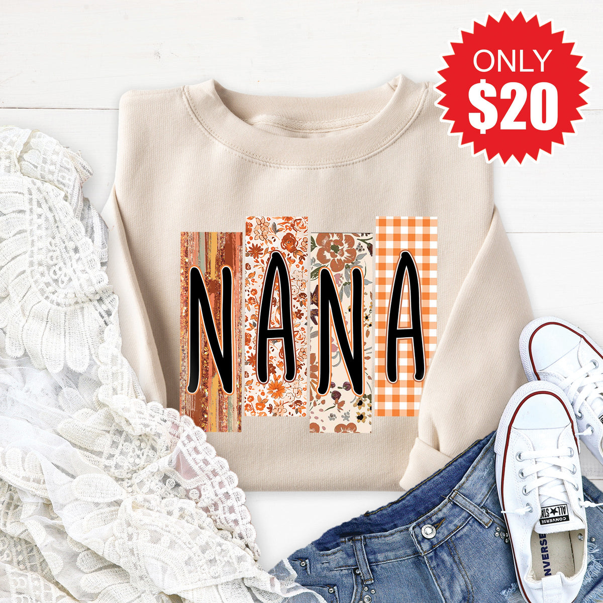Nana Sweatshirt - Heather Dust - 20 product image 1
