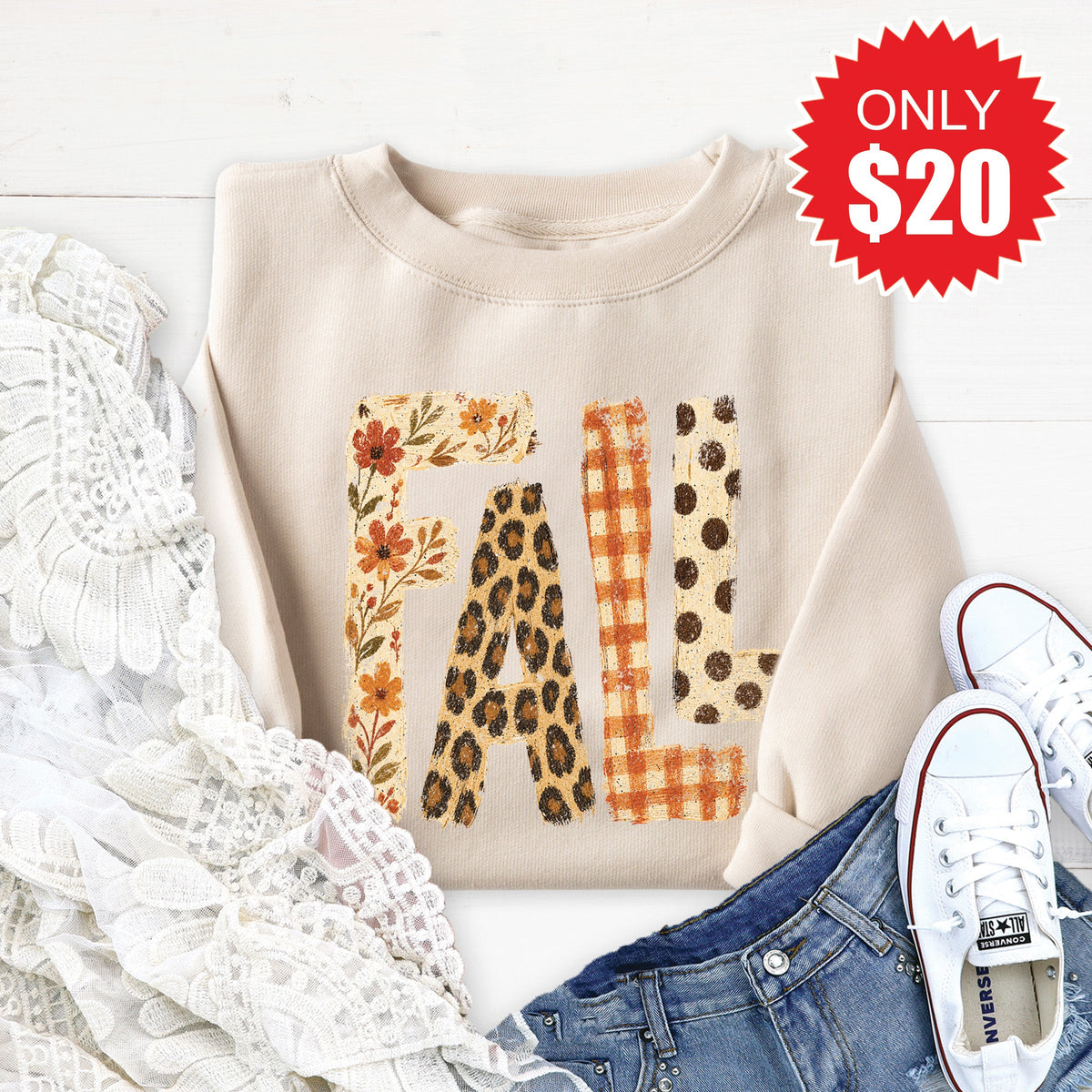 Fall Sweatshirt - Heather Dust - 20 product image 1