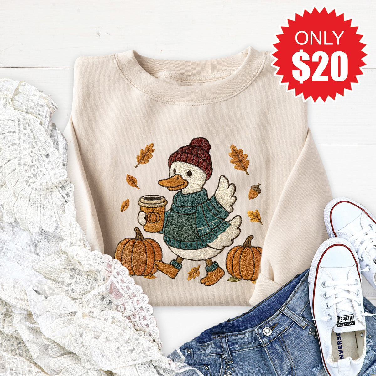 Bruh Its Fall Sweatshirt - Heather Dust - 20 product image 1