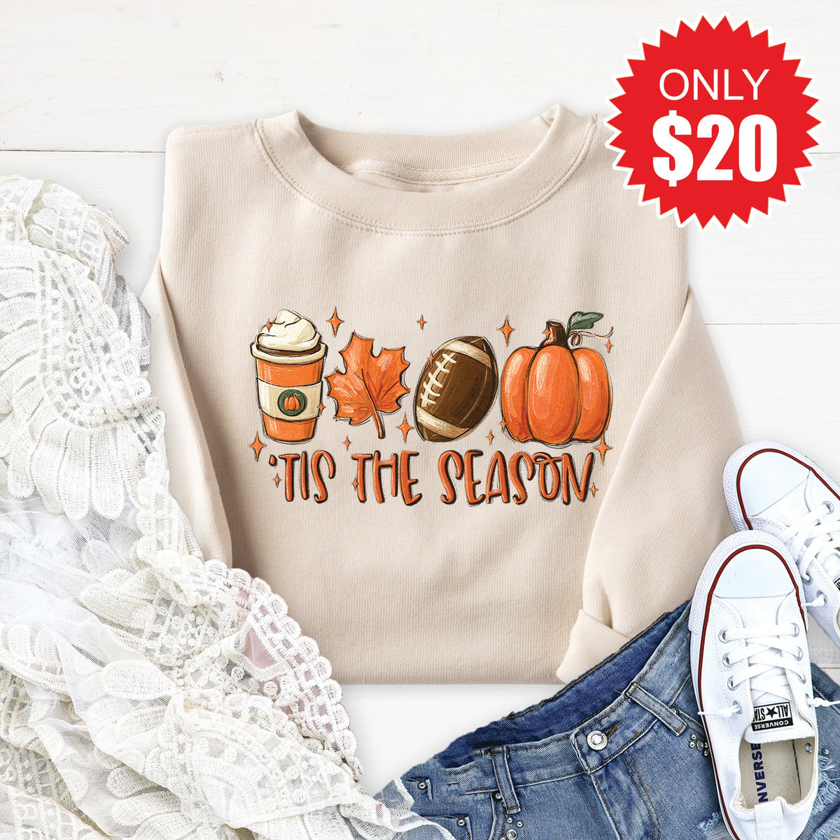 Tis the Season Sweatshirt - Heather Dust - 20 product image 1