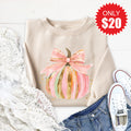 Pink Pumpkin Sweatshirt - Heather Dust - 20 product image 1