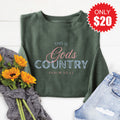 God's Country Sweatshirt - Heather Forest - 20 product image 1