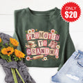 Promoted To Grandma Sweatshirt - Heather Forest - 20 product image 1