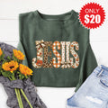 Jesus Sweatshirt - Heather Forest - 20 product image 1