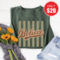 Believe Sweatshirt - Heather Forest - 20 product image 1