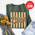 Pray Sweatshirt - Heather Forest - 20 product image 1