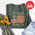 Normal Isn't Coming Back Sweatshirt - Heather Forest - 20 product image 1