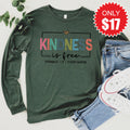 Kindness is Free Long Sleeve - Heather Forest - 17 product image 1